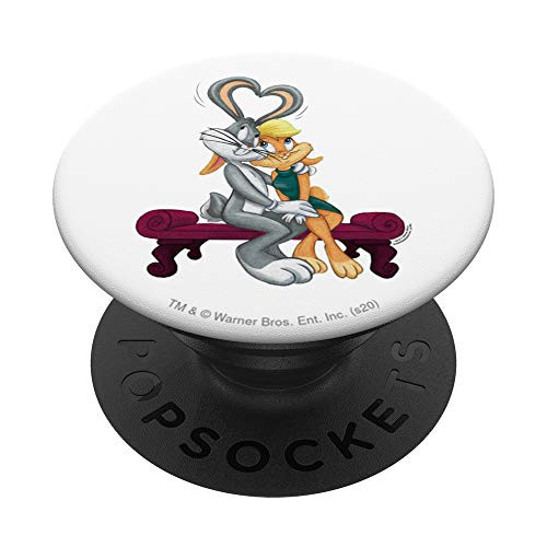 Looney Tunes Bugs and Lola Hearts Valentine's Day PopSockets Grip and Stand for Phones and Tablets