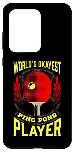 Galaxy S20 Ultra Funny World's Okayest Ping Pong Player Table Tennis Case