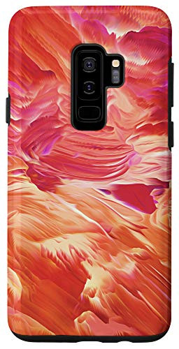 Galaxy S9 plus Yellow Orange Red Pink Brown Pink Pattern AEH112 Case