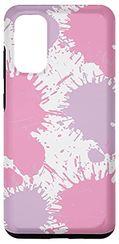 Galaxy S20 Pink and Purple Brush Paint Splatter Spots Case