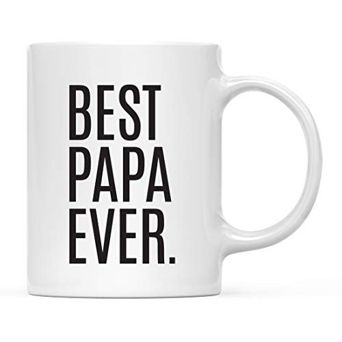 Andaz Press 11oz. Coffee Mug Birthday Gift Best Papa Ever 1-Pack