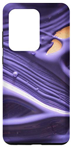 Galaxy S20 Ultra Purple Abstract Paint Strokes Artist Design Case