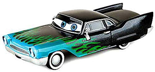 Disney Cars Greta Exclusive 1:43 Diecast Car [Black, Blue/Green Flames]