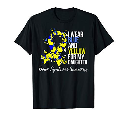Blue and Yellow Ribbon Down Syndrome Awareness T-Shirt