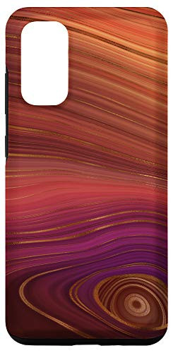 Galaxy S20 Orange Pink Red Yellow Purple Pattern AEH002 Case