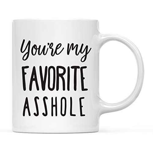 Andaz Press Valentine's Day 11oz. Coffee Mug Gift You're My Favorite Asshole 1-Pack