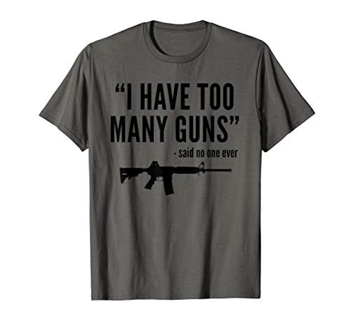Pro Second Amendment 2A Gun Lover AR15 Too Many Guns Hoodie T-Shirt