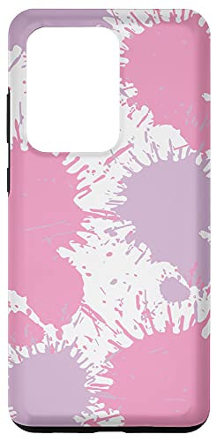 Galaxy S20 Ultra Pink and Purple Brush Paint Splatter Spots Case