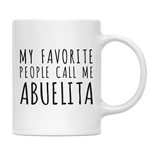 Andaz Press Funny Family 11oz. Coffee Mug Gift My Favorite People Call Me Abuelita 1-Pack Christmas Birthday Ideas Includes Gift Box Andaz Press Funny Family 11oz. Coffee Mug Gift My Favorite People Call Me Abuelita 1-Pack Christmas Birthday Ideas Includes Gift Box