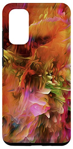 Galaxy S20 Yellow Orange Red Green Pink Brown Pattern AEH105 Case