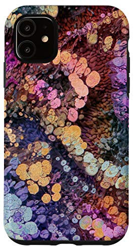 iPhone 11 Yellow Orange Red Blue Pink Pattern AEH249 Case