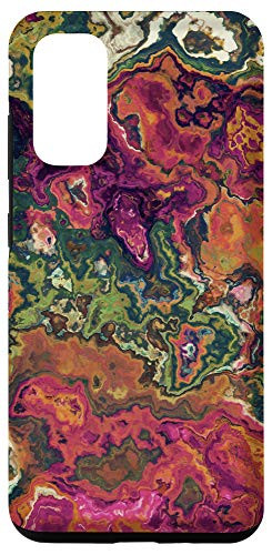 Galaxy S20 Green Yellow Orange Red Purple Pink Brown Pattern AEH286 Case