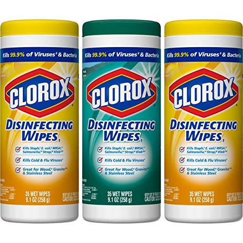 Clorox Disinfecting Wipes Value Pack Crisp Lemon and Fresh Scent - 35 Count -Pack of 3- Clorox Disinfecting Wipes Value Pack Crisp Lemon and Fresh Scent - 35 Count -Pack of 3-