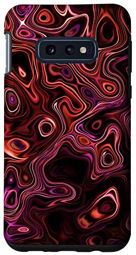 Galaxy S10e Orange Red Purple Maroon Pattern AEH279 Case