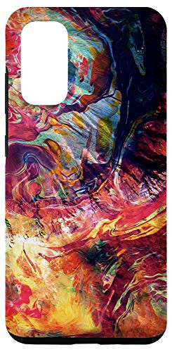 Galaxy S20 Yellow Orange Red Brown Blue Teal Pink Pattern AEH152 Case