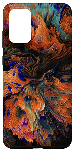 Galaxy S20 plus Blue Yellow Orange Red Brown Cyan Pattern AEH191 Case