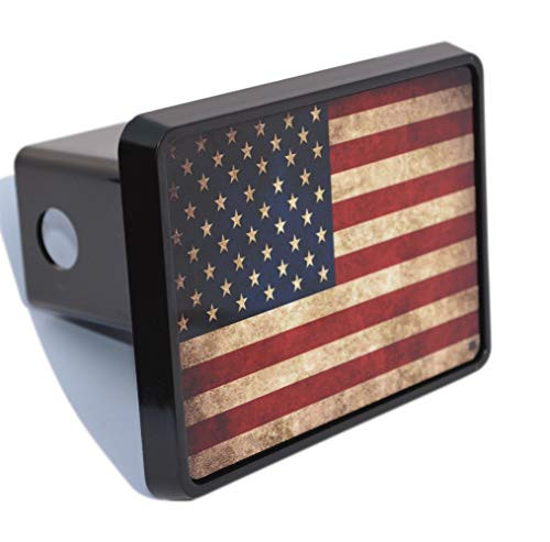Rogue River Tactical USA American Flag Trailer Hitch Cover Plug US Patriotic Vintage Rustic Flag Rogue River Tactical USA American Flag Trailer Hitch Cover Plug US Patriotic Vintage Rustic Flag