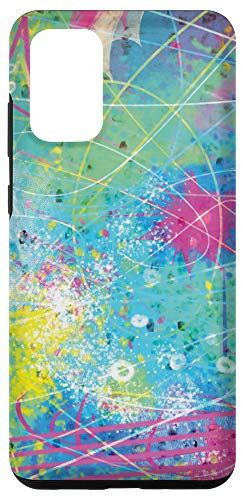 Galaxy S20 plus Abstract Paint Splatter Acrylic Art Painting Colorful Case