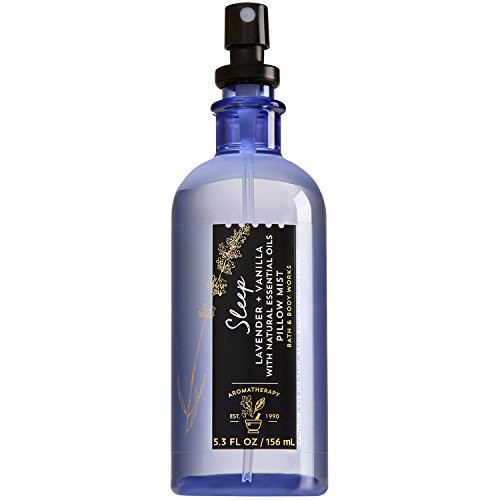 Bath and Body Works Aromatherapy Pillow Mist with Natural Essential Oils -Sleep Lavender  plus Vanilla-