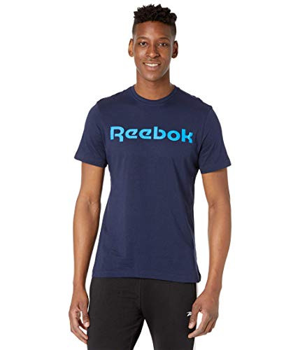 Reebok Linear Logo T-Shirt Vector Navy-Horizon Blue S
