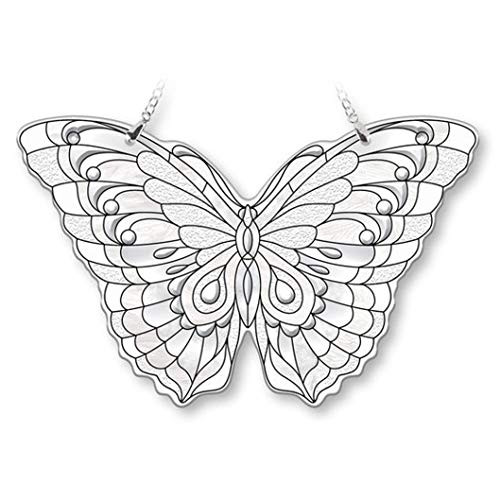 Amia Beveled Glass Butterfly Large Suncatcher Multicolor