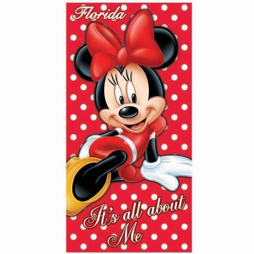 Disney Minnie Mouse All About Me Beach Towel