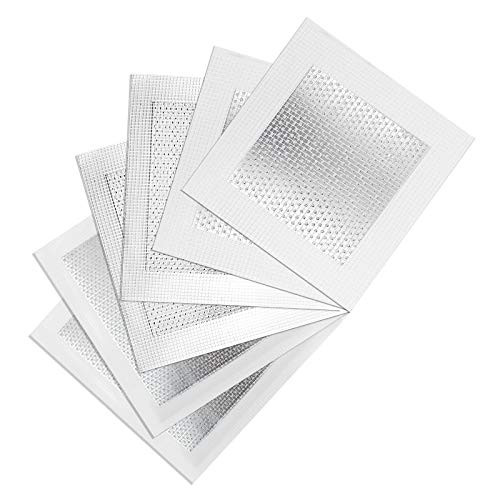 Seimneire 12pcs Drywall Repair Patch 4-6-8 Inch Drywall Patch Mesh Wall Patch Screen Patch Repair Self Adhesive Aluminum Wall Repair Patch Kit