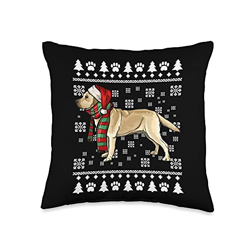 Labrador Retrievers Owner Gift Yellow Labrador Retriever Dog Santa Hat Xmas Ugly Christmas Throw Pillow 16x16 Multicolor Labrador Retrievers Owner Gift Yellow Labrador Retriever Dog Santa Hat Xmas Ugly Christmas Throw Pillow 16x16 Multicolor