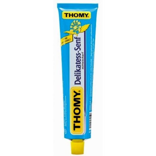 Thomy Delikatess Senf -Medium Mustard- in Tube - Pack of 4 Tubes X 100 Ml