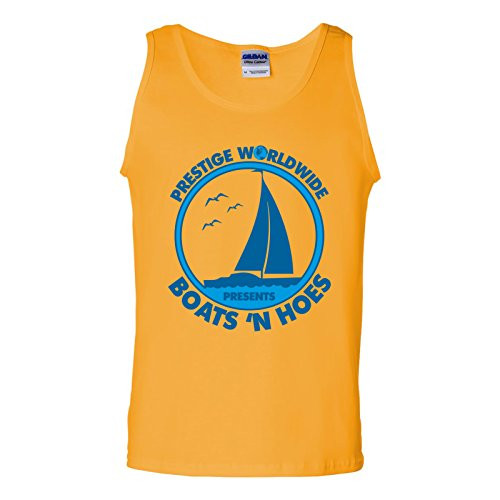 UGP Campus Apparel Prestige Worldwide Presents Boats 'n Hoes - Funny Summer Tank Top - X-Large - Gold UGP Campus Apparel Prestige Worldwide Presents Boats 'n Hoes - Funny Summer Tank Top - X-Large - Gold