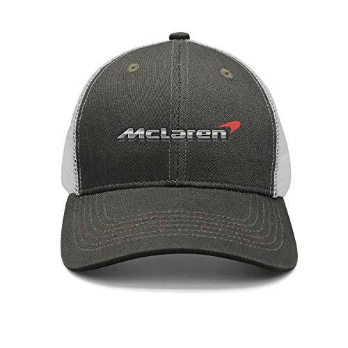 YUIOA Men-Womens Mclaren-Logo- Hip Hop Adjustable 3D Printing Trucker Hat
