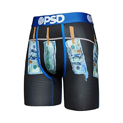 PSD Men's Brief Underwear Bottom -Blue-Drippin Money L-