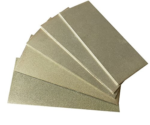 Jewboer Double Sided Diamond Sharpening Stone Polishing Hone Block Whetstone Knife Tool (240/800 grit)