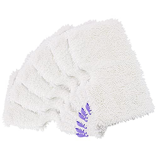 Wilder 6-Pack Replacement Microfiber Steam Mop Washable Pad Compatible with Shark Steam Pocket Mops S3500 Series S3500 S3601 S3550 S3901 S3801 S3501 S3601D S3801 S3910 SE450 S3801CO