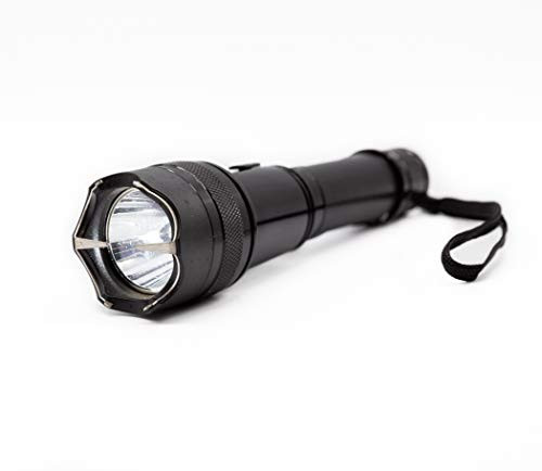 Avenger Defense ADS-60 - Heavy Duty Aluminum Stun Gun for Women  1.9 µC Charge Extreme Powerful Self Defense Weapon  Stun Gun with Bright LED Rechargeable Flashlight - Exclusive 7.5" Military Grade