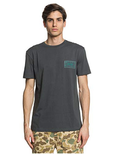 Quiksilver Waterman Men's Eighty Degrees Short Sleeve TEE Dark Shadow S