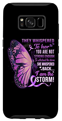 Galaxy S8 I Am The Storm Lupus Awareness Purple Ribbon Butterfly Women Case