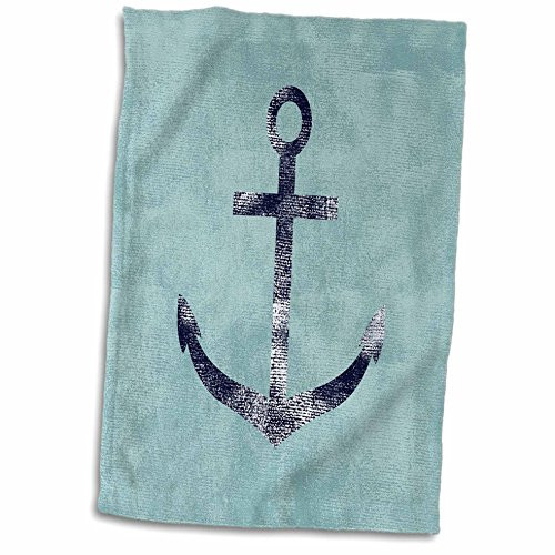 3D Rose Nautical Blue Anchor TWL_181239_1 Towel 15" x 22" 3D Rose Nautical Blue Anchor TWL_181239_1 Towel 15" x 22"