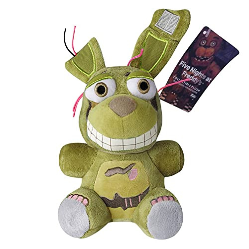 H-A -7"- Puppet FNAF Plushies Springtrap - 5 Nights At Freddys Golden Freddy Plush Toys Marionette Nightmare Bonnie Foxy Plush Shadow Twisted Chica Fazbear Stuffed - FNAF Fans Gifts For Kids Birthday