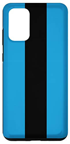Galaxy S20 plus Blue and Black Large Stripe Nautical Pattern Case
