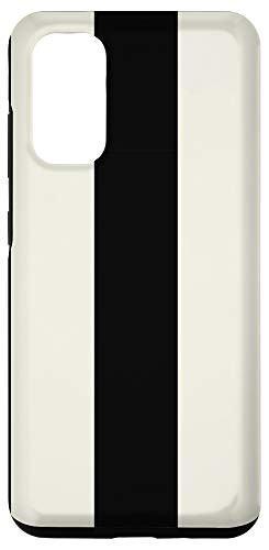 Galaxy S20 Black and White Large Stripe Nautical Pattern Case