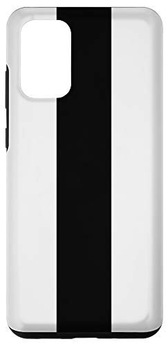 Galaxy S20 plus White and Black Large Stripe Nautical Pattern Case
