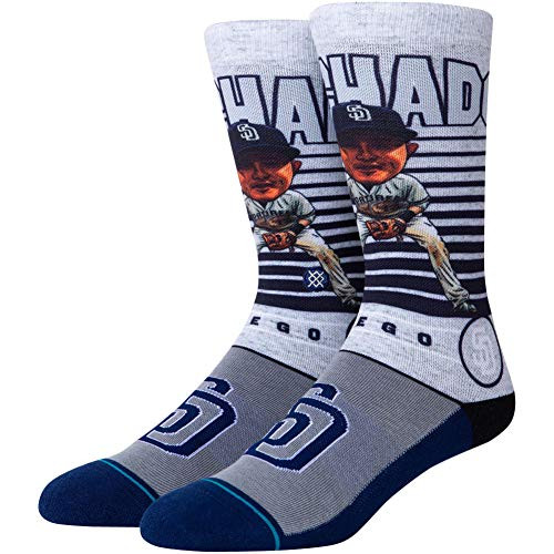Stance Men's Mlb Manny Machado Big Head Socks Navy-White L Stance Men's Mlb Manny Machado Big Head Socks Navy-White L