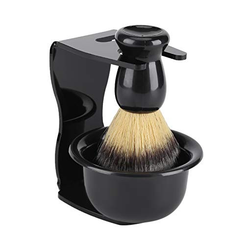 3pcs Men Shaving Set Shave Kits for Men Gift Set Professional Shaving Brush  plus Stand-Holder  plus Bowl Set Shaving Set for Men Gift