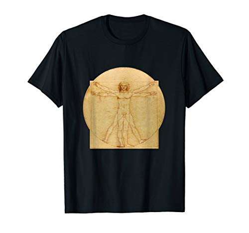 Leonardo da Vinci T-Shirt Vitruvian Man Tee Shirt