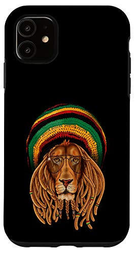 iPhone 11 Rasta Lion Jamaica Rastafari Colors gift for Reggae Lover Case