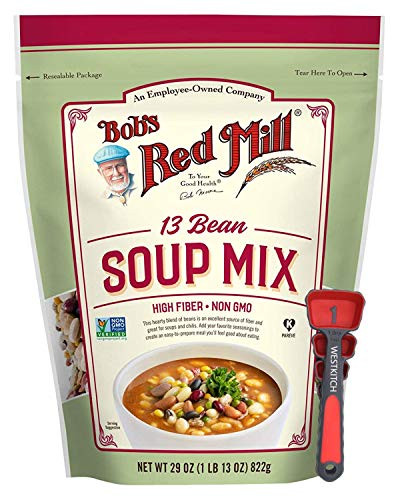 Bob's Red Mill 13 Bean Soup Mix 29 Ounce Bundle with Measuring Spoons by Westkitch