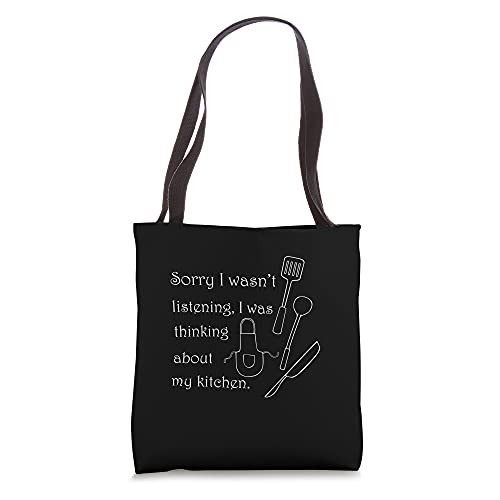 Thinking About My Kitchen Chef Cooking Baking Tote Bag
