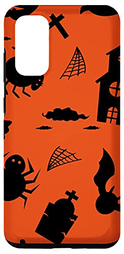 Galaxy S20 Black Orange Halloween Cute Phone Case
