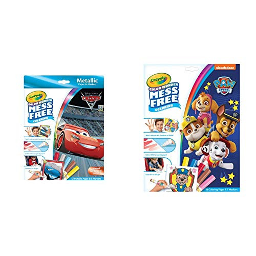 Crayola Color Wonder Cars 3 Mess Free Coloring 12 Pages 75-2450 and Paw Patrol Color Wonder Mess Free Coloring Pages and Markers Styles May Vary Gift Crayola Color Wonder Cars 3 Mess Free Coloring 12 Pages 75-2450 and Paw Patrol Color Wonder Mess Free Coloring Pages and Markers Styles May Vary Gift